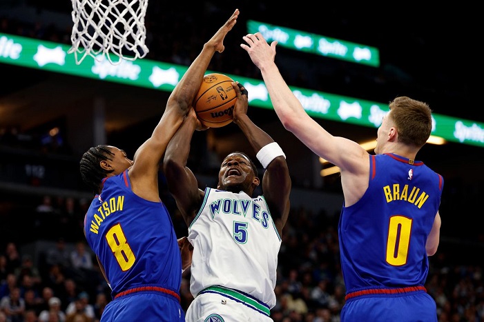 timberwolves vs denver nuggets match player stats